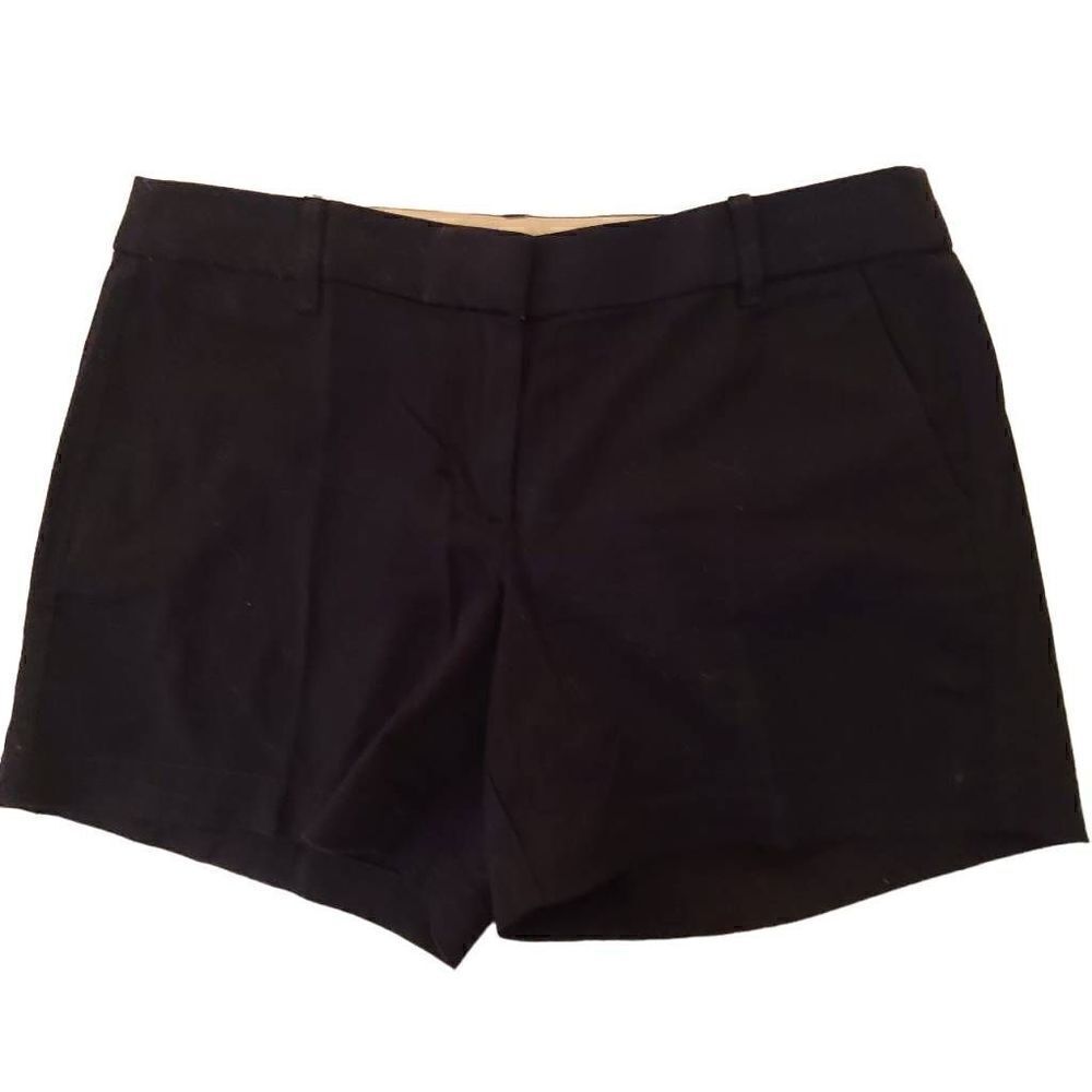 J Crew Womens Navy Blue City Fit Cotton Shorts Size 8